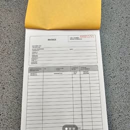 Professional 2-Part Carbonless Invoice Book - 50 Sets