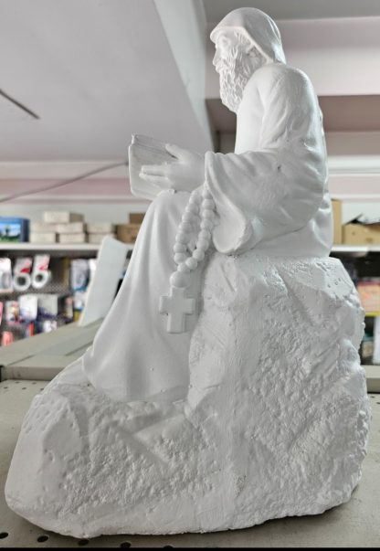 Saint Charbel Religious Statue White 65 cm - Image 2