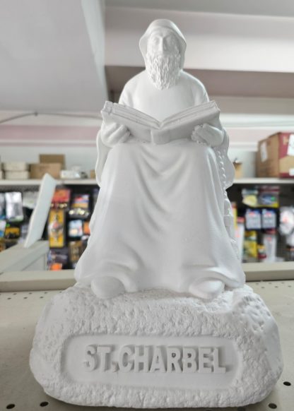 Saint Charbel Religious Statue White 65 cm - Image 3